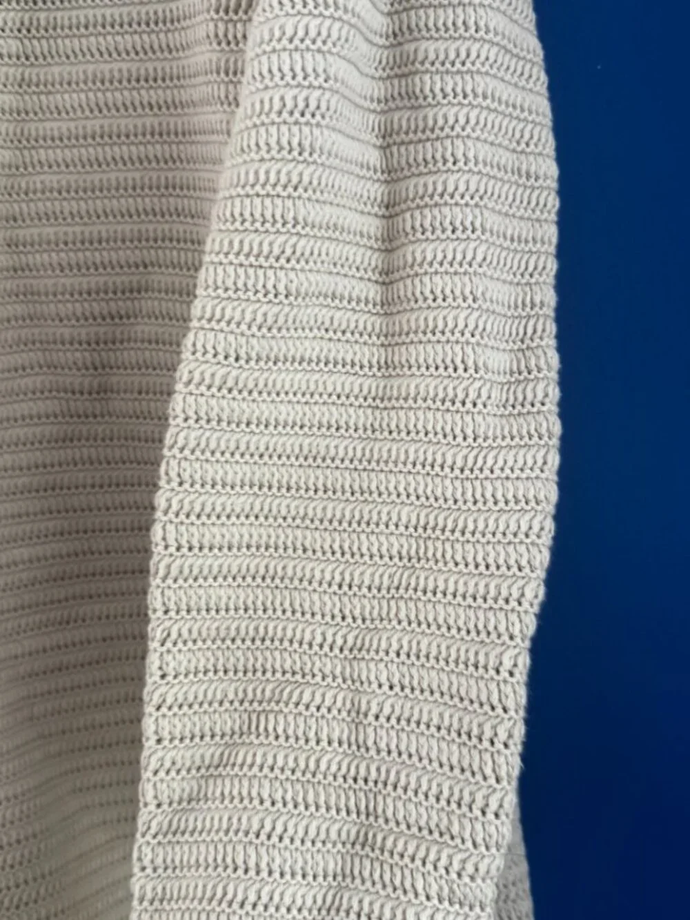 Talbots Oatmeal Cotton Blend Costal Nautical Knit 4-Button Cardigan - Large